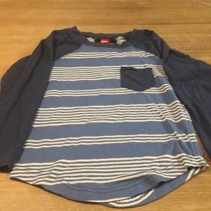 Boys Blue quicksilver long sleeve shirt